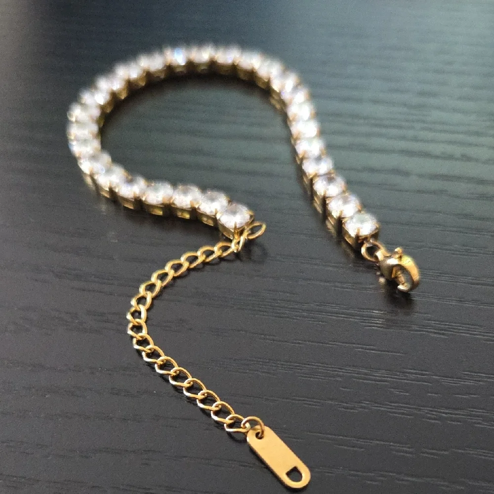 18K Gold Plated Stunning Tennis Bracelet